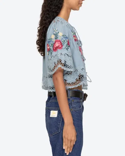 Sea Ny Rosaline S/s Top In Gray