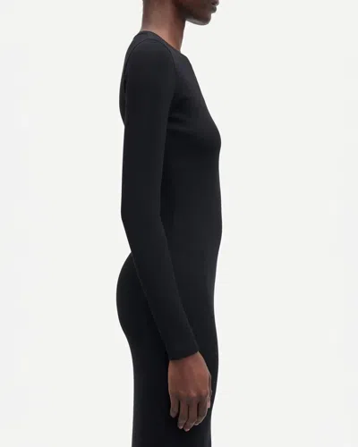 Samsoe & Samsoe Saalexa Midi Dress 7542 Black In Black