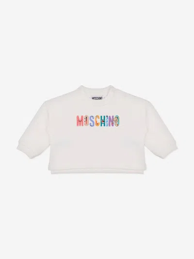 Moschino Baby Logo Tracksuit In White