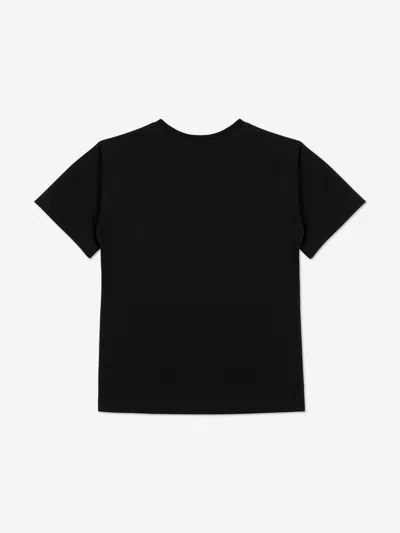Moschino Kids Teddy Bear Logo T-shirt In Black