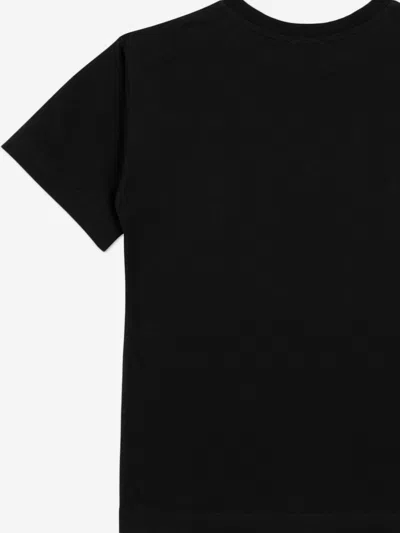 Moschino Kids Teddy Bear Logo T-shirt In Black