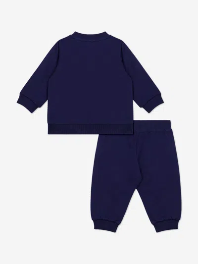 Moschino Baby Teddy Bear Tracksuit In Blue