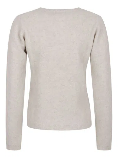 P.a.r.o.s.h Parosh Relaxed-fit Crewneck Sweater In Luxurious Raccoon Fur In Gray