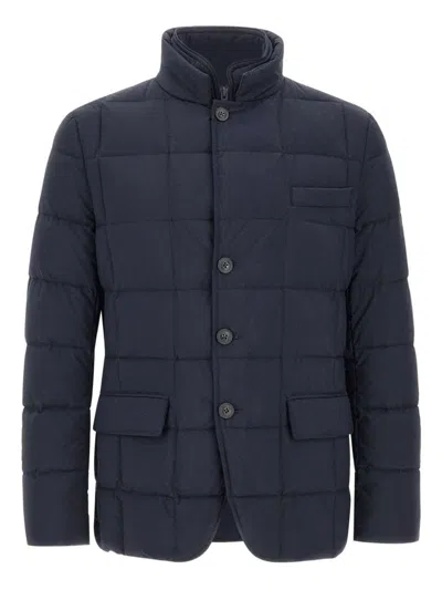 Fay Double-breasted Down Jacket Clothing In Multi