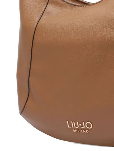 Liu •jo Studded-handle Tote Bag In Brown
