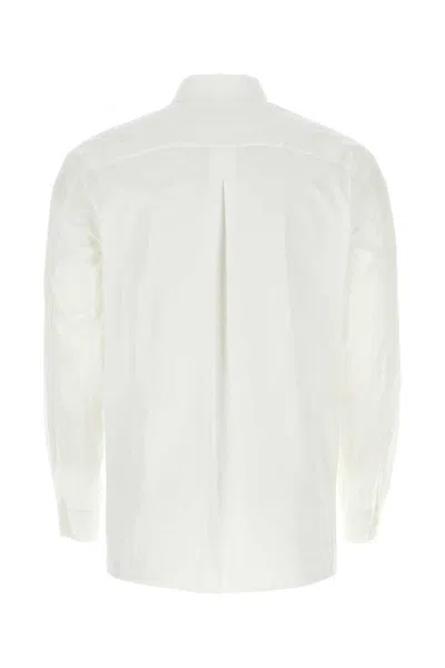 Jil Sander Men White Poplin Shirt In White