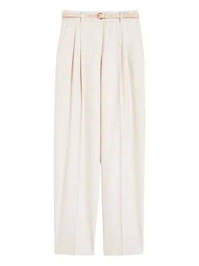 Max Mara Studio Entrata Trouser Beige In Neutral