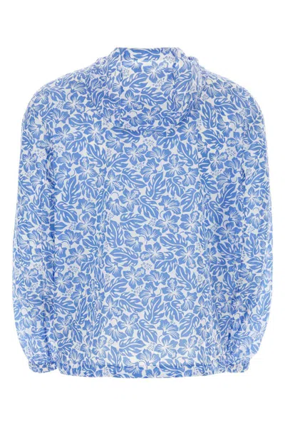 Prada Printed Re-nylon Windbreaker In Multi