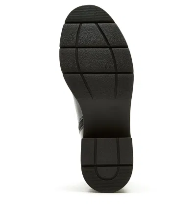 La Canadienne Alec Crinkle Leather Lug-sole Ankle Booties In Black