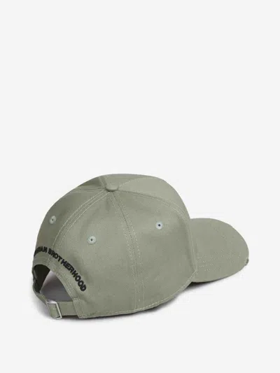 Dsquared2 Cotton Baseball Cap In Green