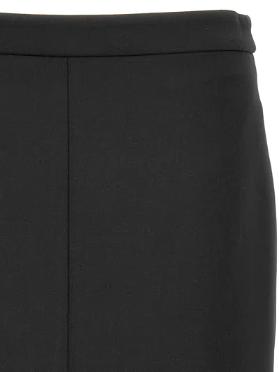Dolce & Gabbana Midi Pencil Skirt Back Slit In Black