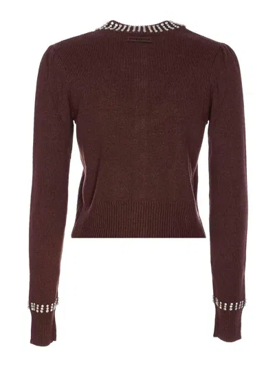 Pinko Spezzino Cardigan In Brown