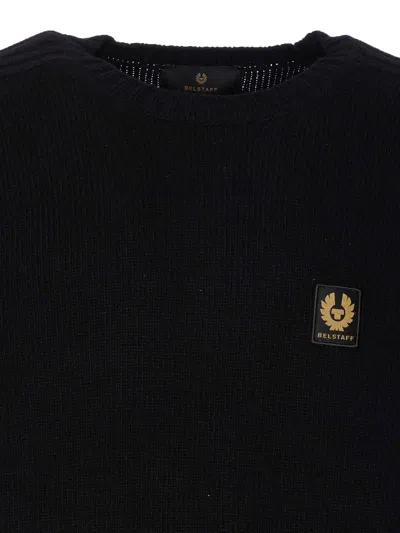 Belstaff Sweatshirt With Logo Patch In Black