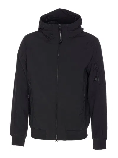 C.p. Company Black Hooded Jacket In Black