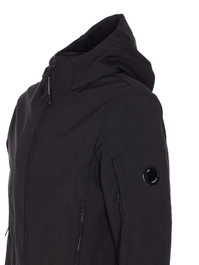 C.p. Company Black Hooded Jacket In Black