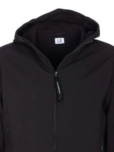 C.p. Company Black Hooded Jacket In Black