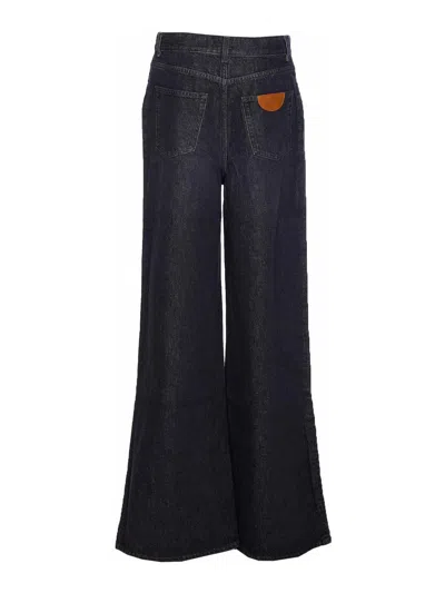 Chloé Loose Black Washed Jeans