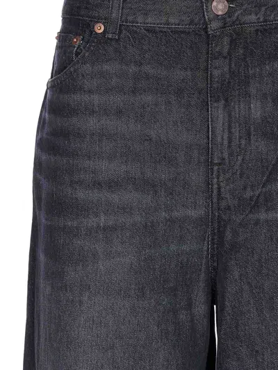 Chloé Loose Black Washed Jeans