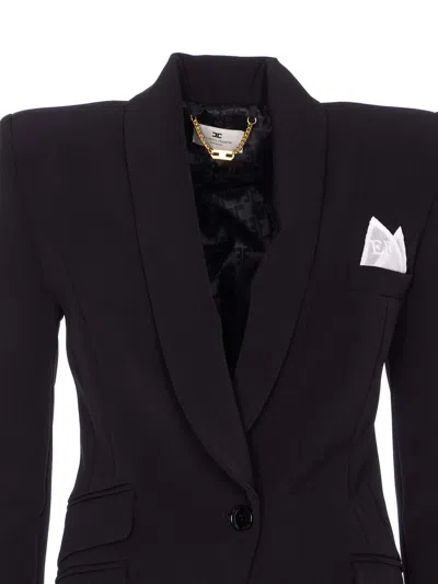 Elisabetta Franchi Knee Length Suit Flare Pants In Black