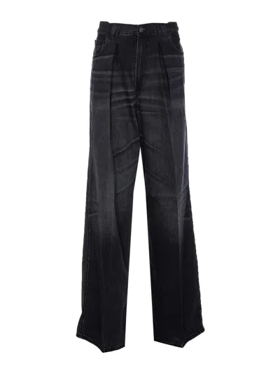 Haikure Candy High-rise Wide-leg Jeans In Black