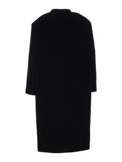 Isabel Marant Étoile Longline Coat Single-breasted Front Pockets In Black