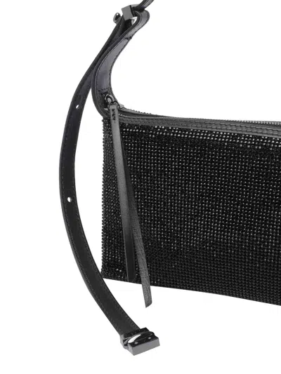 Benedetta Bruzziches Embellished Rectangular Shoulder Bag In Black