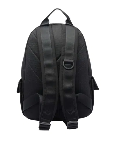 Y-3 Canvas Cotton Backpack With Pockets In Black