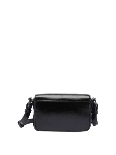 Zadig & Voltaire Womens Le Zazi Vintage Patent-leather Shoulder Bag Black In Black