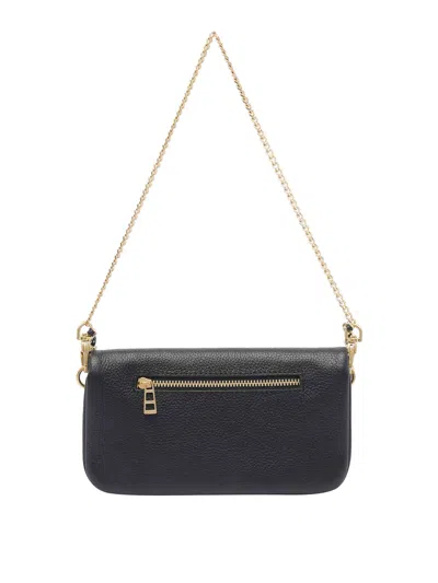 Zadig & Voltaire Black Leather Rock Nano Shoulder Bag In Black