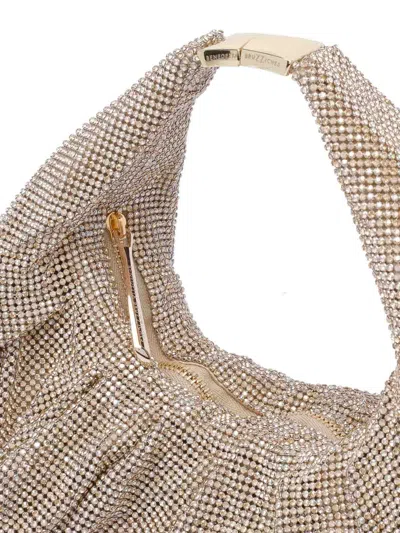 Benedetta Bruzziches Crystal Logo Mini Bag In Gold