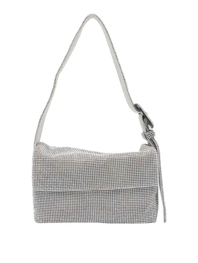 Benedetta Bruzziches Crystal-embellishment Shoulder Bag In Silver
