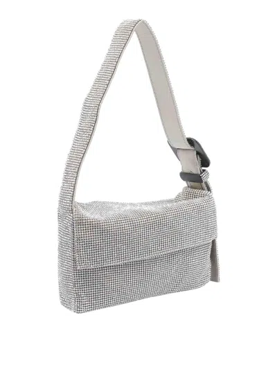 Benedetta Bruzziches Crystal-embellishment Shoulder Bag In Silver