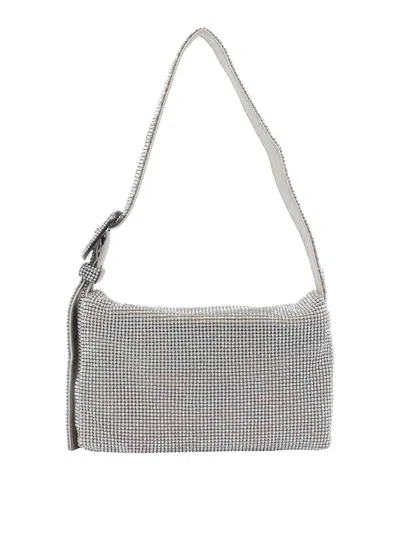 Benedetta Bruzziches Crystal-embellishment Shoulder Bag In Silver