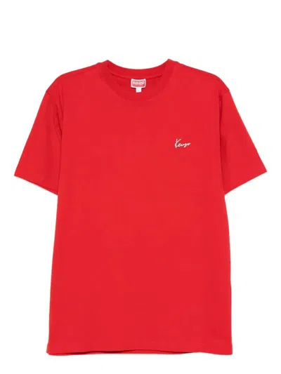 Kenzo Gots Archive Bouquet Print Cotton T-shirt In Red