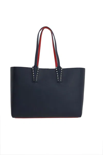 Christian Louboutin Cabata Small Shopping Bag In Blue
