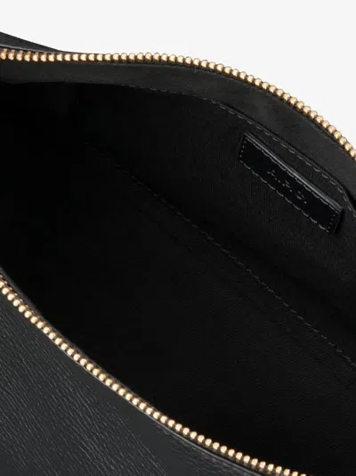 Apc A.p.c. Calfskin Shoulder Bag With Top Handle In Black
