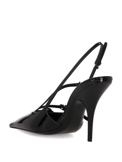 Miu Miu Patent Leather Slingbacks With Buckles In Multi