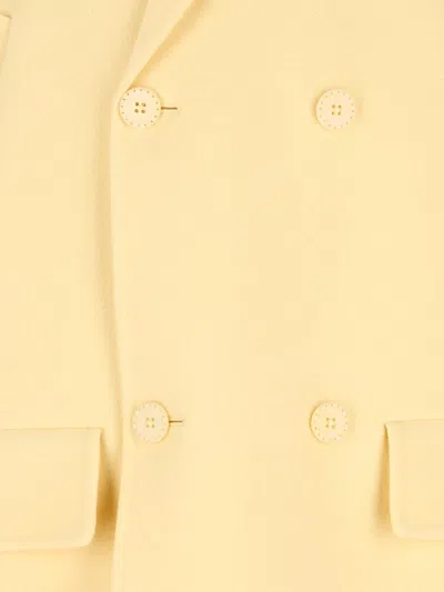 Fendi Caban Coat Coats And Trench Coats Yellow In Yellow