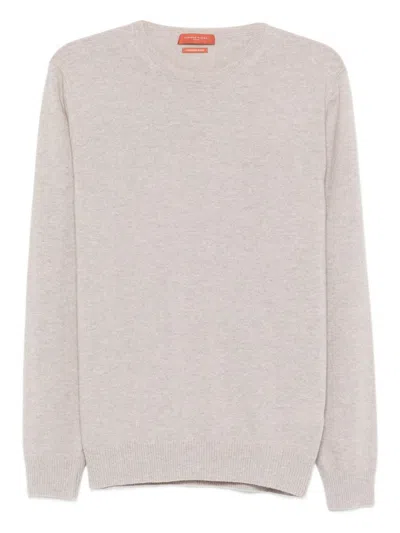 Daniele Fiesoli Crew-neck Wool-blend Sweater In White