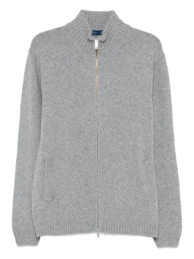 Daniele Fiesoli Zip-front Pocket Cardigan In Gray