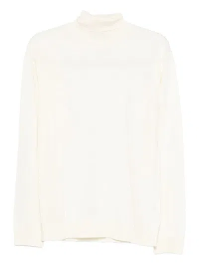 Daniele Fiesoli Turtleneck Wool Sweater In White