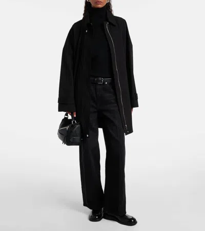 Ami Alexandre Mattiussi Ami Paris Black Wool Sweater In Black