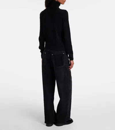 Ami Alexandre Mattiussi Ami Paris Black Wool Sweater In Black