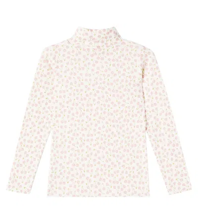 Bonpoint Organic Cotton Cherry Rollneck Sweater In Neutral