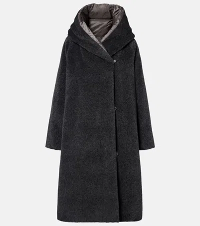 Max Mara Cube Orion Alpaca And Wool Down Coat In Gray