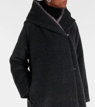 Max Mara Cube Orion Alpaca And Wool Down Coat In Gray