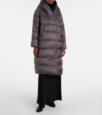 Max Mara Cube Orion Alpaca And Wool Down Coat In Gray