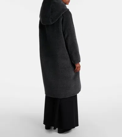 Max Mara Cube Orion Alpaca And Wool Down Coat In Gray
