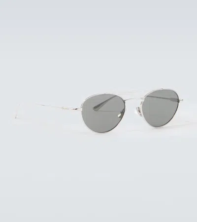 Saint Laurent Sl 97 Aviator Sunglasses In Gray