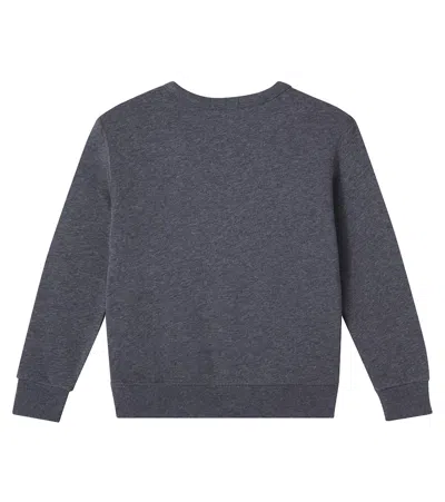 Polo Ralph Lauren Kids Polo Bear Crewneck Sweatshirt In Gray